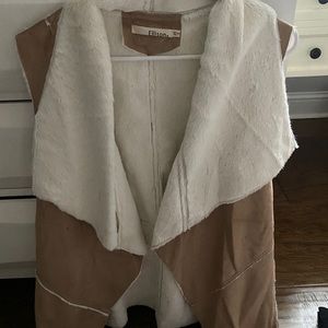 Faux Fur suede vest